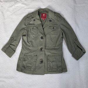 b.u.m. Equipment Khaki Green Military Utility Jacket